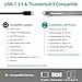 USB C to HDMI Adapter (4K@60Hz), CHOETECH USB 3.1 Type C (Thunderbolt 3 Compatible) to HDMI Adapter Compatible with Samsung Galaxy S10/S10+/S9/S9+/Note 9/8/S8/S8 Plus, 2018/2017 MacBook Pro, 2017 iMac
