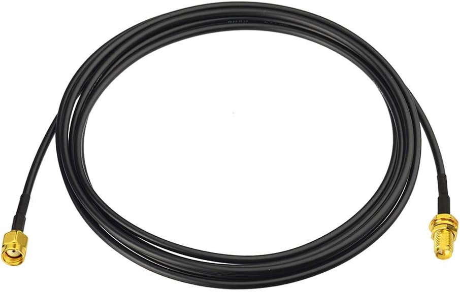 Bingfu RP-SMA Male to RP-SMA Female Bulkhead Mount RG174 WiFi Aerial Antenna Extension Coaxial Cable 2m for Wireless Mini PCI Express PCIE Network Card WiFi Adapter WiFi Router - Image 3