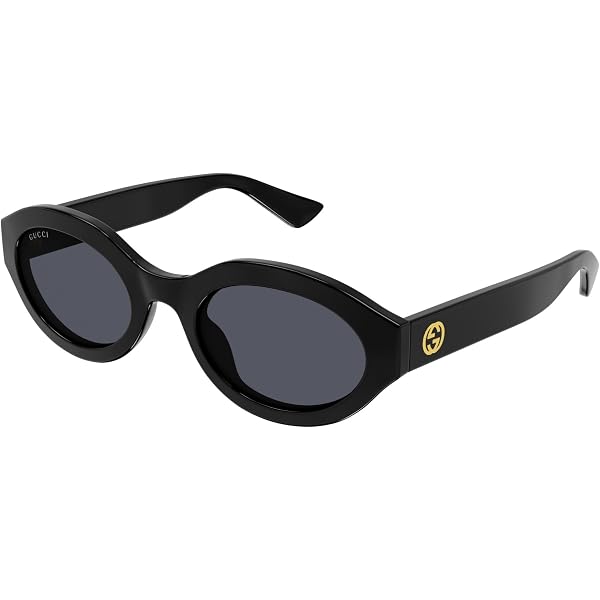 Gucci Oval Sunglasses GG0416SK 001 Black/Multi 55mm 0416 Gucci Oval Sunglasses GG0416SK 001 Black/Multi 55mm 0416 at  main image 4