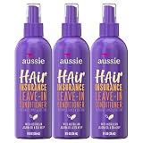 Aussie Leave In Conditioner Spray, with Jojoba & Sea Kelp, Hair Insurance, 8 fl oz, Triple Pack
