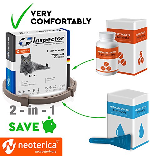 Rolf Club 3D Flea & Worm Collar for Cats and Small Dogs Flea Control