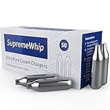 Whipped Cream Chargers - Processional Certified 100% Pure N2O Nitrous Oxide 8-Gram Whip Charge Cartridge for Dispenser Canister (50 Pack)