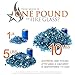 Starfire Glass Golden Flame 1-Inch x 10-Pound (Fire Diamonds) Caribbean Blue Reflective