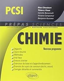 Chimie, PCSI