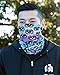 iHeartRaves Infinite Eyes Neck Gaiter Mask Full Face Covering - Cool Breathable Lightweight Fabric Mouth Gator for Men & Women