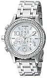 Nixon Women's A4041874 38-20 Chrono Watch, Silver