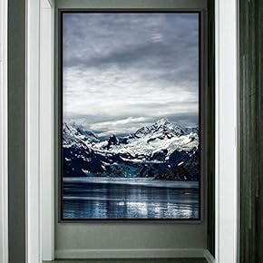 signwin Framed Canvas Wall Art Mountain Lake View...