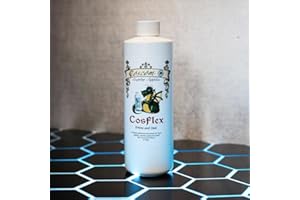 COSCOM COSPLAY SUPPLIES LLC CosFlex Prime and Seal - Flexible Primer & Sealant for EVA Foam, Worbla, Plastazote, Fabric & More - Flexbond Alternative - Dries Clear - 6oz, 16oz, 32oz Sizes (Single Pack, 6, Fl oz)