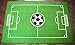 Furnish my Place 685 Solid Soccer Rug for Play Area | All Star Soccer Field Ground | Kids Playroom | Contemporary Design | Accent Rug Kindergarten | Green (3'3