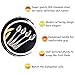 Grapefruit Spoons, JUSTDOLIFE Grapefruit Dessert Spoons Stainless Steel Half Serrated Citrus Fruit Vintage Dessert Spoons Gift for Kitchen (4 Pack)