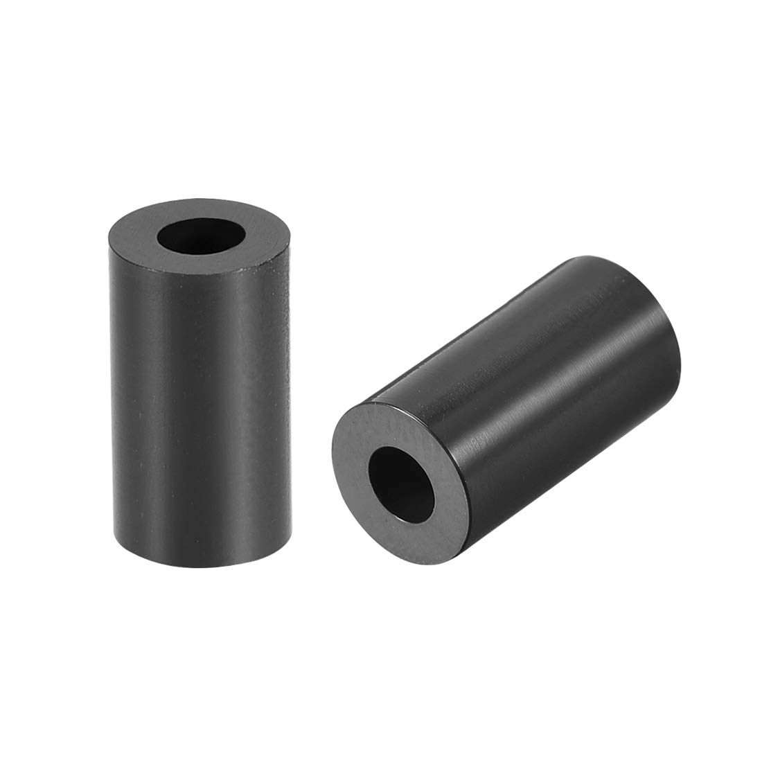 sourcing map ABS Round Spacer Washer 3.2mm ID 7mm OD 13mm Length for M3 Screws Block Black 500Pcs, for 3D Printer TV Wall Mount Outlet Pegboard