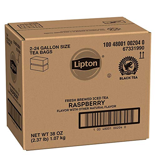 Lipton Raspberry Unsweetened Iced Tea Bags Made With Tea Leaves Sourced