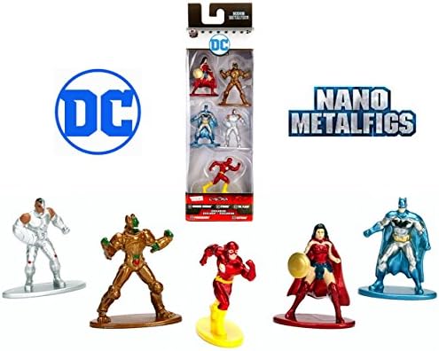 DC Diecast Nano Metal Figures with Exclusive Parademon &amp; Batman by Jada 1.5"