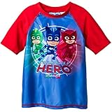 PJ Masks Boys Rash Guard Swimwear Top (Toddler)