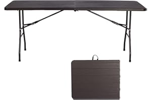 ANJONG ANJ 6-Foot Folding Outdoor Table - Wild, Barbecue, Camping, Courtyard, Leisure, Portable, Balcony