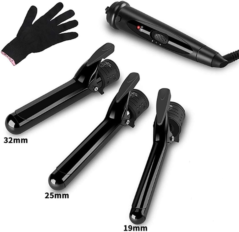 Hair Iron Curling Stick Egg Roll Water Ripple 3 in 1 Set Big Wave Perm Artifact Interchangeable Head Ceramic Curling Iron