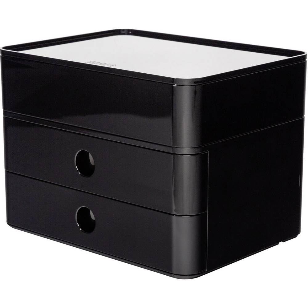 Han 1100-13 ALLISON SMART-BOX PLUS, Drawer Box with 2 Drawers and Utensil Box, jet black