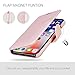 Filoto iPhone Xs Wallet Case, iPhone X Case, Premium PU Leather Wallet Case with Card Holder/Magnetic Closure Flip Cover for Apple iPhone X/Xs iPhone 10 (Rose Gold)