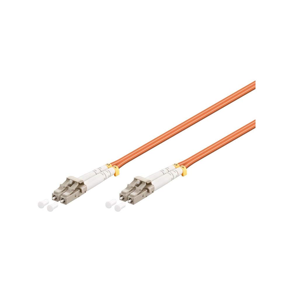 Goobay 96133 Optical Fibre Cable, Multimode (OM2), Orange, 2 m Length