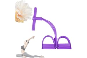 YEDVOG Fashion Puller Exercise, 8-Tube Pedal Resistance Device, Pedal Resistance Band with Handle, Detachable and Adjustable Pedal Resistance Device, Stretching Workout Fitness Bands