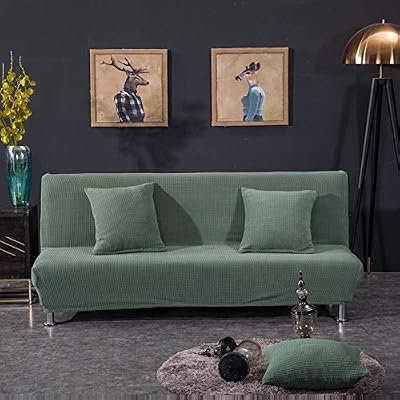 Lqhyf Armless Sofa Bed Cover Universal Size Slipcovers Stretch Covers Couch Protector Elastic Bench Futon Cover 155 185cm Buy Online At Best Price In Uae Amazon Ae
