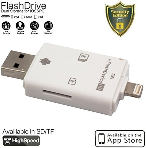 Multi-Function OTG Card Reader-USB 2.0 Portable Card Reader for SD,TF Card External Storage Memory Expansion for PC/Mac/iPhone/iPad/Android Phones