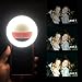 Selfie Light,WaterLuu Selfie Ring Light for Camera [Rechargable Battery] Selfie LED Camera Light [36 LED] for iPhone iPad Sumsung Galaxy Photography Phones (White)