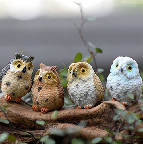 Resultado de imagen de buhos decorativos para jardin