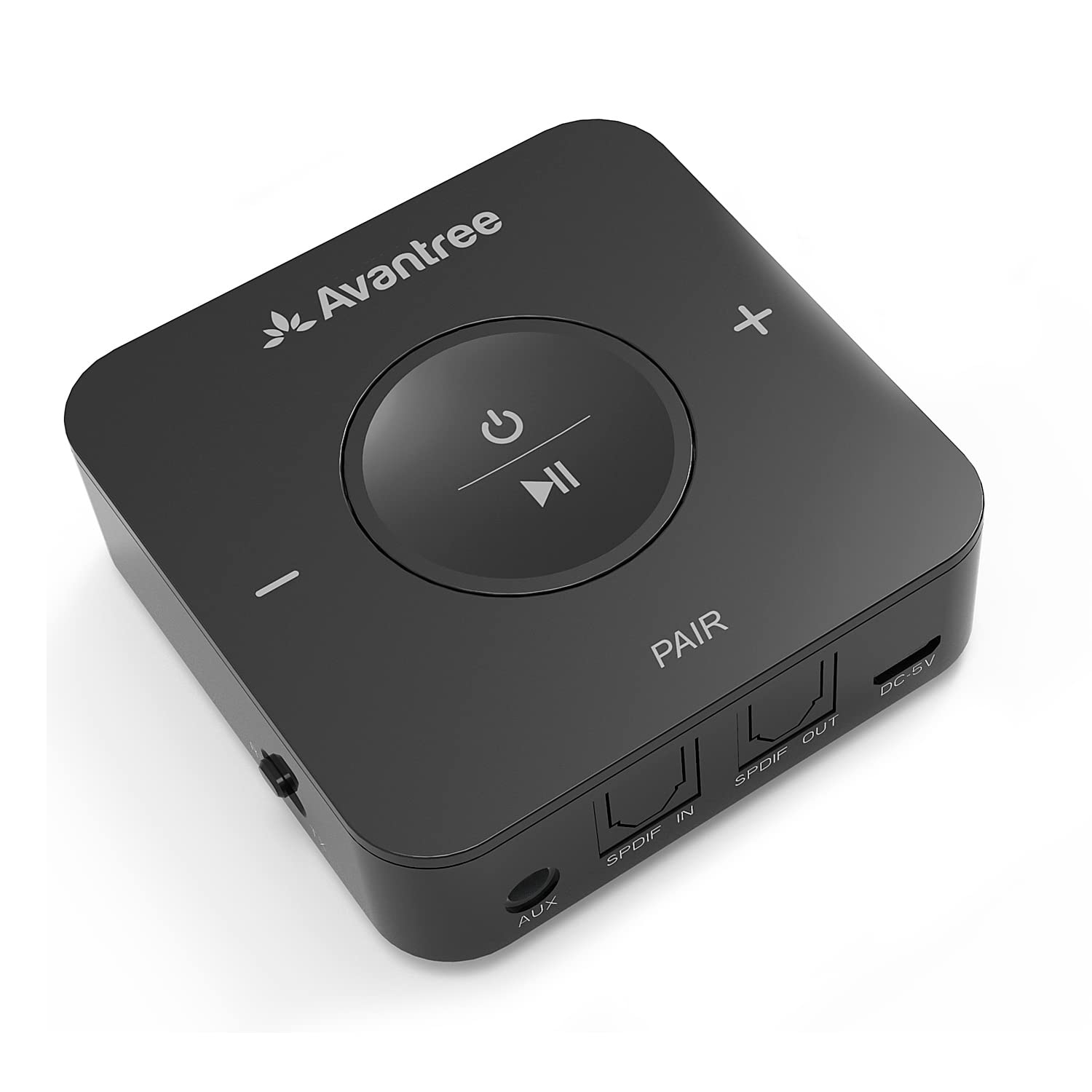 2019 Avantree TC417 aptX Low Latency Bluetooth Transmitter Receiver with Volume Control (Optical Digital Toslink, 3.5mm Aux, RCA), 20 Hrs Playtime, Wireless Audio Adapter for TV, Home Stereo