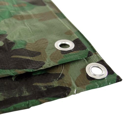Camouflage 10x16 Green Hunting Army Camo Tarp Cover Patio Canopy Farm Shade