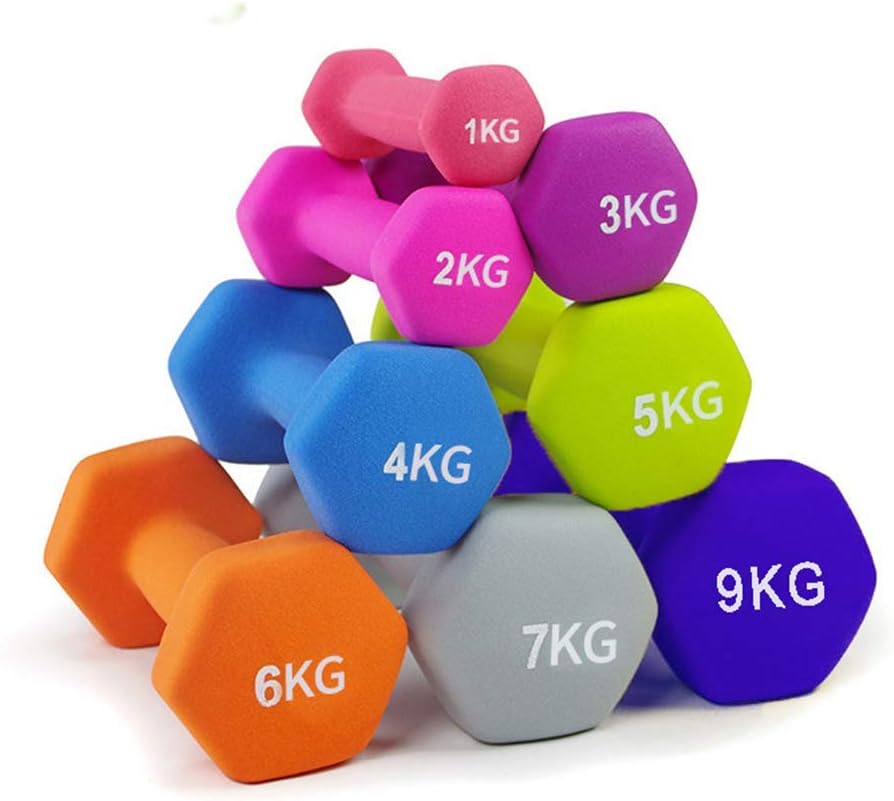 Exercise & Fitness Dumbbell Hand Weights Home Gym Barbell [1 Pc] Dumbbells / 1kg