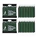 Mega Candles 40 pcs Unscented Green Exquisite Mini Taper Spell Candles, 4 Inch Tall x 1/2 Inch Diameter, Magic Chimes, Enchantment, Casting Rituals, Witchcraft, Wiccan, Altar, Metaphysical