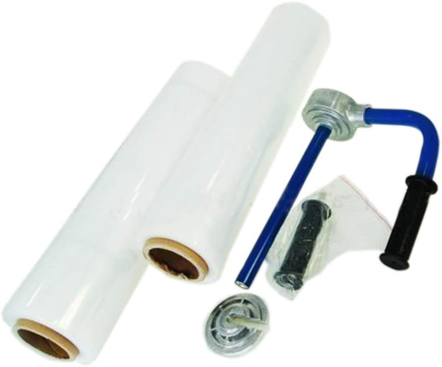 Pallet Stretch Shink Wrap Dispenser Holder Tool with 2 Rolls Heavy Duty