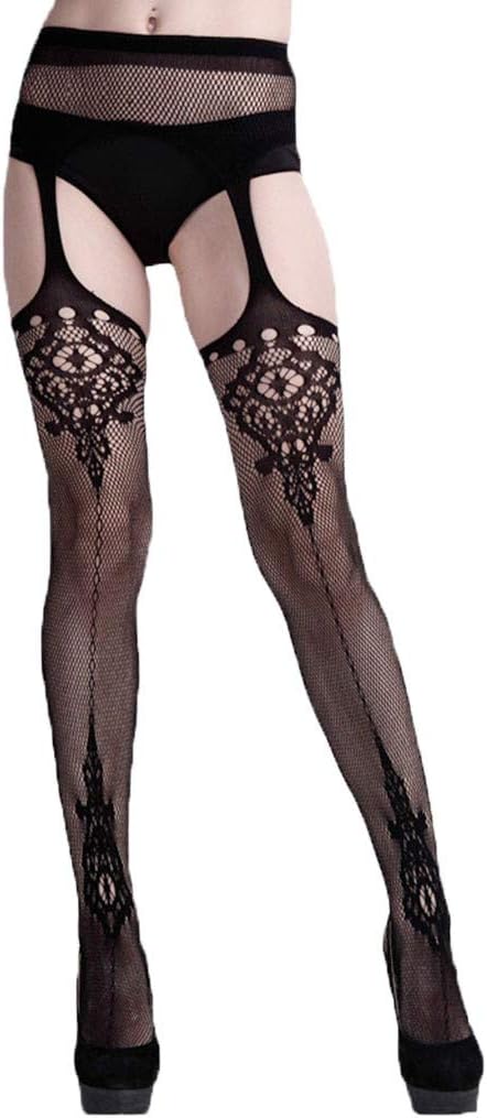 Sexy Stockings for Women,Fashion Ladies Underwear Sling Socks Seamless Lingerie Open Net Socks Solid Pajamas Pantyhose