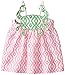 Mud Pie Baby Girls' Crab Rope Dress, Pink, 9 12 Months