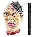 BullStar Halloween Decorations Severed Head Hanging Halloween Props Bloody Cut Off Corpse Head Latex Zombie Party Supplies (B)