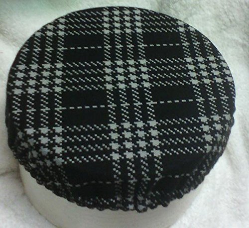 Plaid Black/White Dust cover for tube end of OTA Telescope