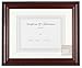 Pinnacle Mahogany Beaded Edge Document Frame with Usable Certificate, 11-Inch by 14-Inch Matted to 8-1/2-Inch by 11-Inch