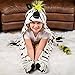 Fin Fun Zebra Wearable Hooded Blanket for Kids - Kids Wearable Blanket Hoodie - Super Soft Polyester Snuggie, Cozy Blanket with Realistic Animal Details for Boys & Girls