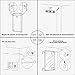 Keonjinn 36 x 28 Inch Anti-fog Horizontal/Vertiacl Dimmable LED Bathroom Vanity Mirror Large Wall Makeup Mirror With Light