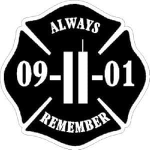 Amazon.com: ION Graphics 4 Inch 9/11 Always Remember Black Maltese ...