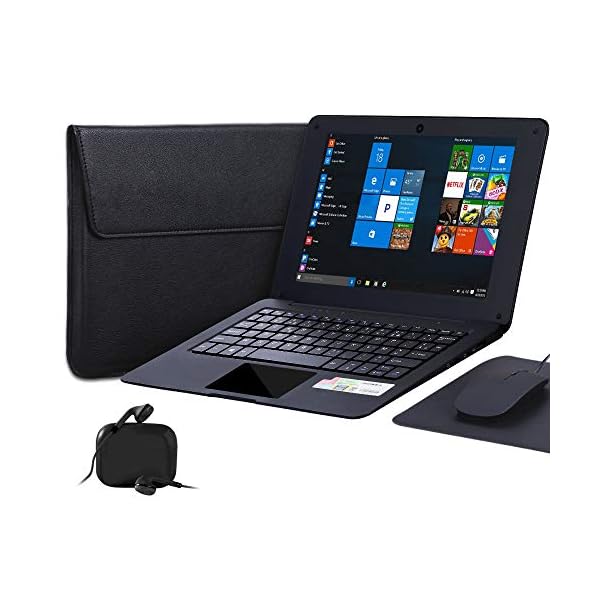 G-Anica® 10.1 Inch Windows 10 Laptop Quad Core Notebook Slim and Lightweight Mini Netbook Computer with Netflix Youtube…