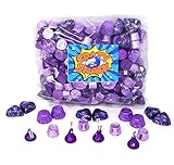 Purple Candy Chocolate Assortment - Rolo, Reese's, Kisses, Hershey's Hearts Candy - Purple Foils, Bulk Candy, 3Lbs