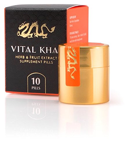 Vital Khai - Natural and Herbal dietary supplement, Contains Ginseng, Watermelon Seed, and other Great Benefits to Improve Blood circulation and stamina (1 Sample Box, 10 supplements)