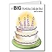VictoryStore Jumbo Greeting Cards: Giant Birthday Card (birthday cake), 2’x 3' card with envelope