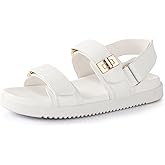 Ankis Black White Beige Nude Women's Flat Sandals Comfort Adjustable Front Strap and with a Back Strap Women Summer Sandals