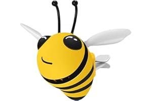 Cooyes Car Air Fresheners Cute Bee Automotive Air Outlet Creative Car Solid Perfume Car Vent Clip Decor (Yellow)