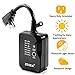 ZESEN Outdoor/Indoor Dual Outlet Timer Heavy Duty Photocell Light Sensor with Remote Control, 3-pin Grounded ETL Listed (Battery Included)