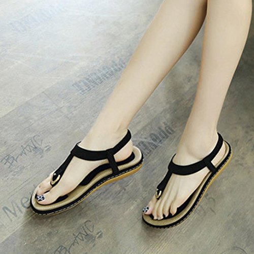 image for Aniywn Shoes Aniywn Women Simple Flat Sandals Shoes Lady Bohemia Slipp