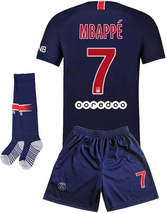 Paris St Germain 1920 Home 7 MBAPPE Kids Or Youth Soccer